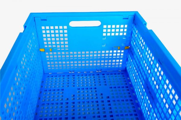 collapsible plastic storage crates