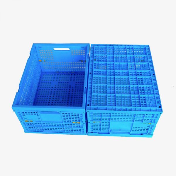 collapsible plastic storage crates