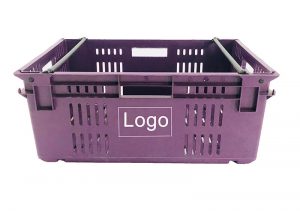 bale arm crates with logo