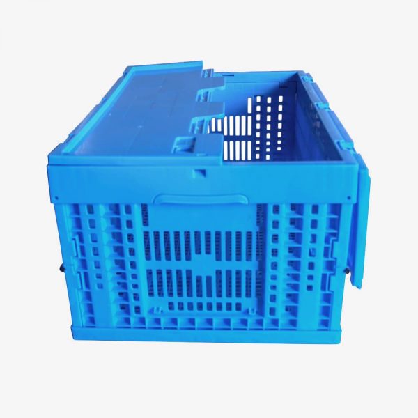 collapsible crate with lid