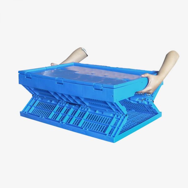 collapsible plastic crates with lids