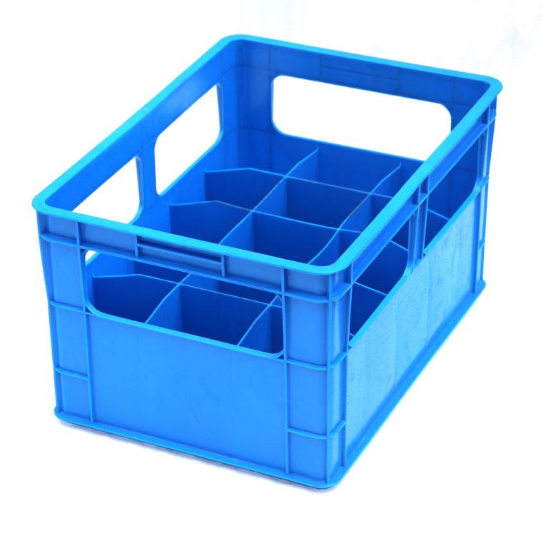 Heavy duty plastic milk crates, 15 bottle beverage crates Wholesale price