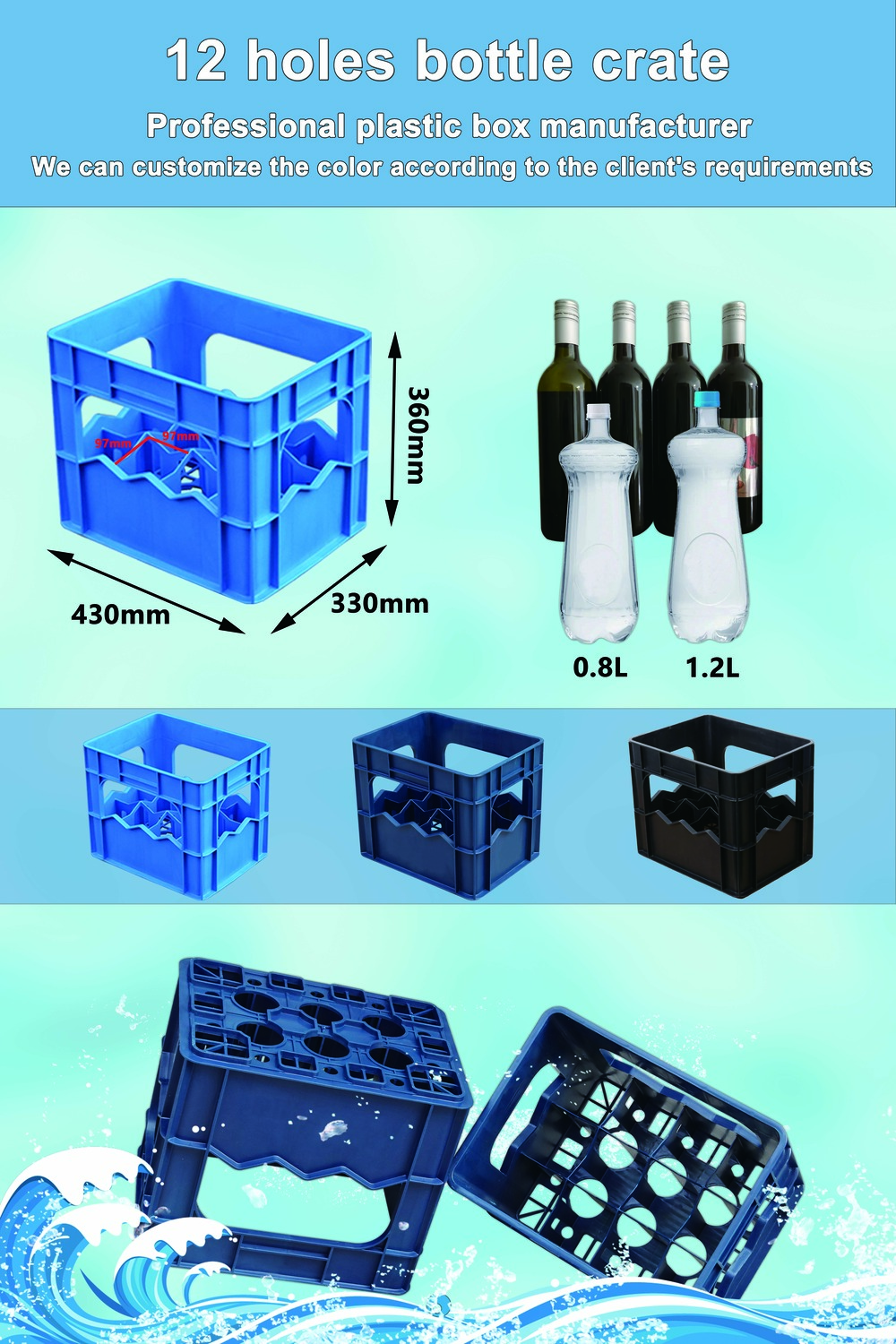 plastic bottle crates