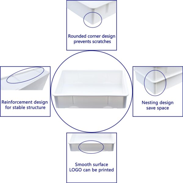 Pizza Dough Proofing Box with Lid